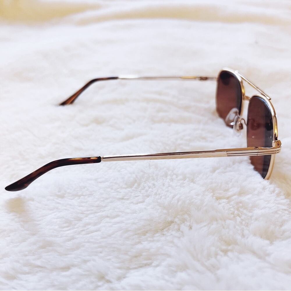 Nina Gold & Brown Lenses Tinted Reader Glasses - Picture 9 of 10